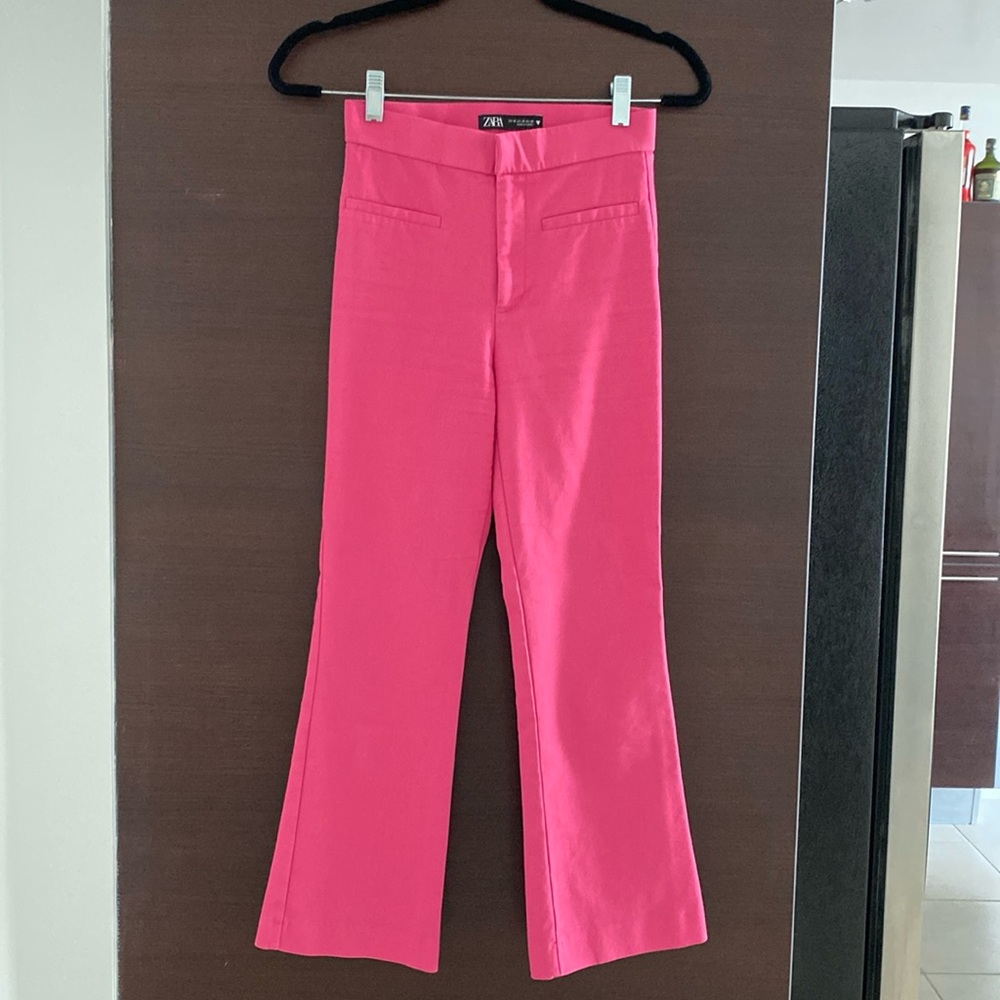 Zara flared cropped pants